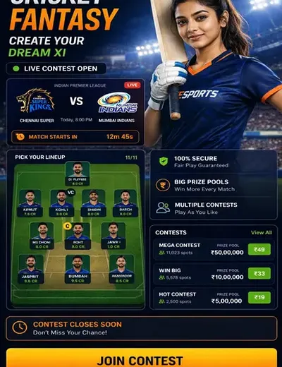 Come (come rummy skill contest) fantasy cricket & matchday visual 3
